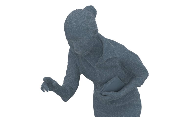 Woman With Tablet 3D Model By Renderbot LLC