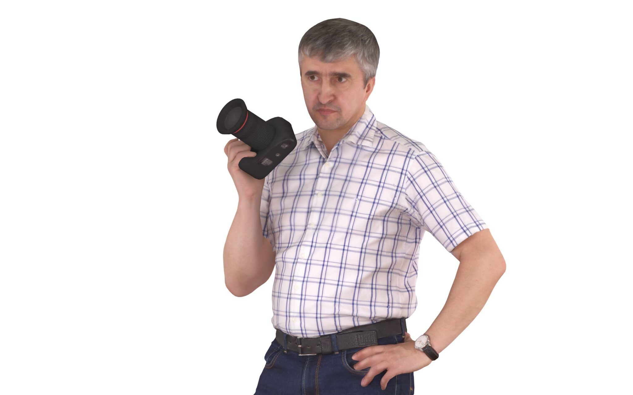 Human Camera Man 3d scanned cameraman - scanned 3d model - Renderbot