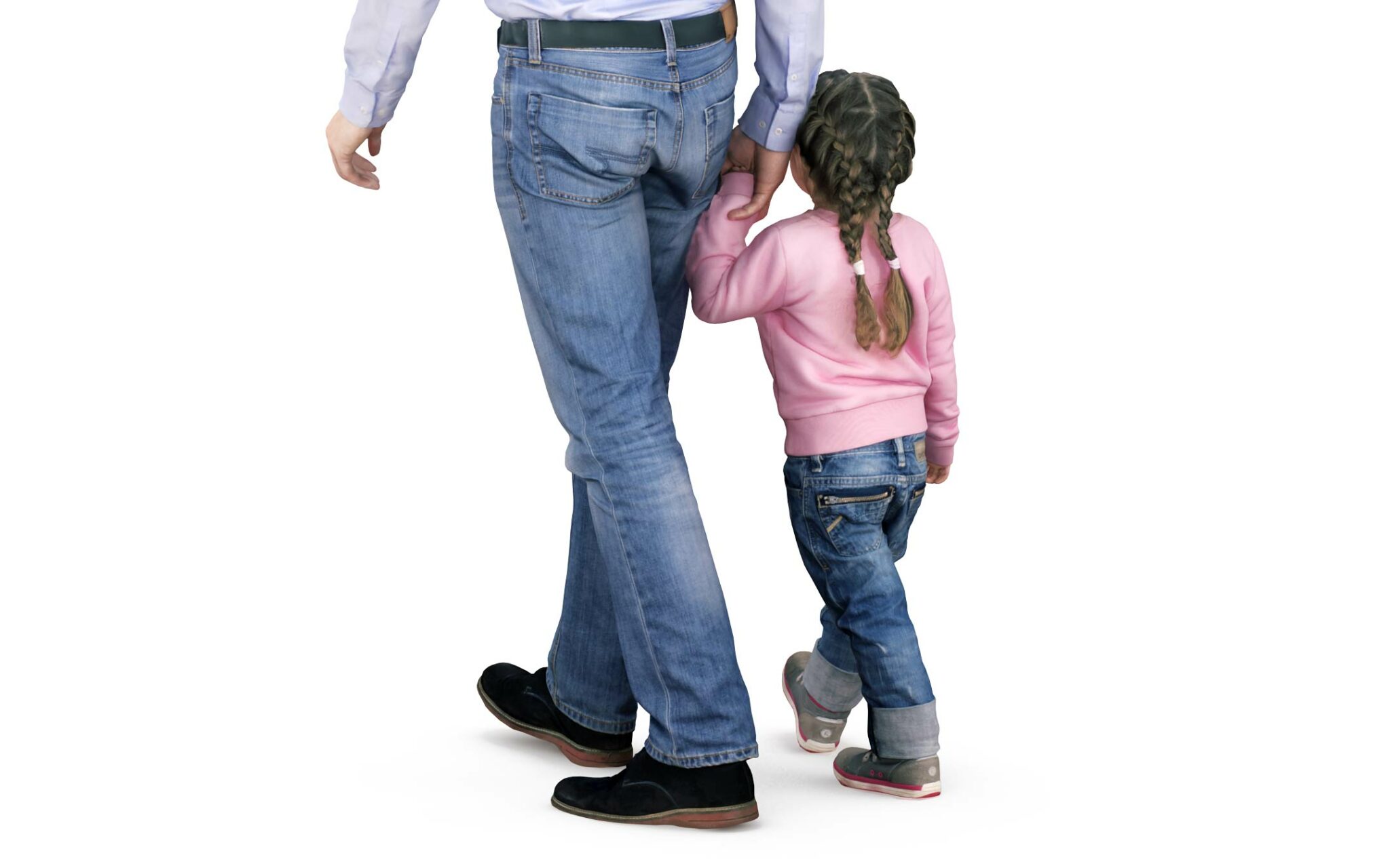 Father and daughter 3d models - scanned 3d model - Renderbot