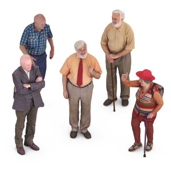 Golden Conversations – 3D Seniors for Social Scenes