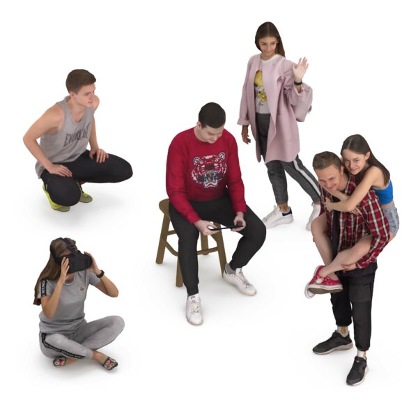 Youth Vibes – 3D Teenagers in Everyday Fun